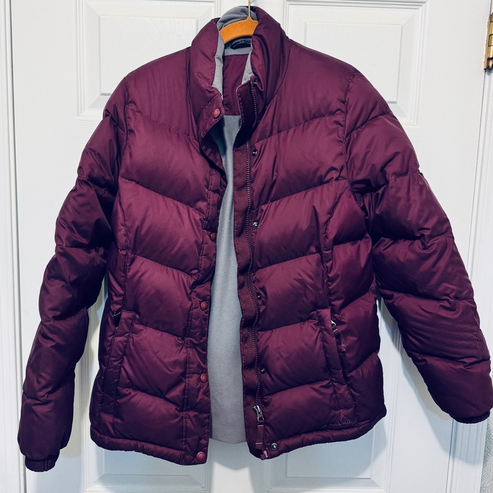 Purple L.L. Bean Downtek Jacket